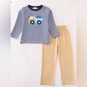 Striped Blue and Yellow matching set